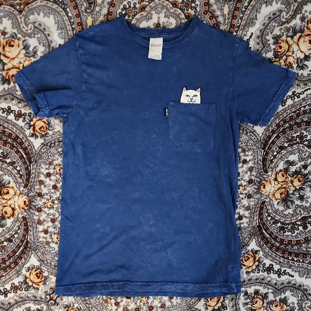 Ripndip Blue Tee with Fun Graphic